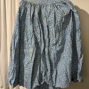 Floral Blue Skirt handmade project piece